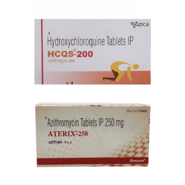 (특가상품)하이드록시클로로퀸 HCQS-200mg + 아지트로마이신 ATERIX-250mg 직구 후기
