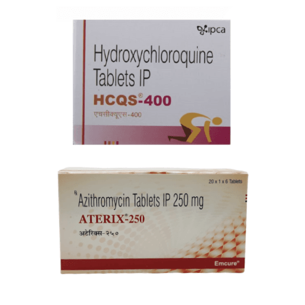 (특가상품)하이드록시클로로퀸 HCQS-400mg + 아지트로마이신 ATERIX-250mg 직구 후기