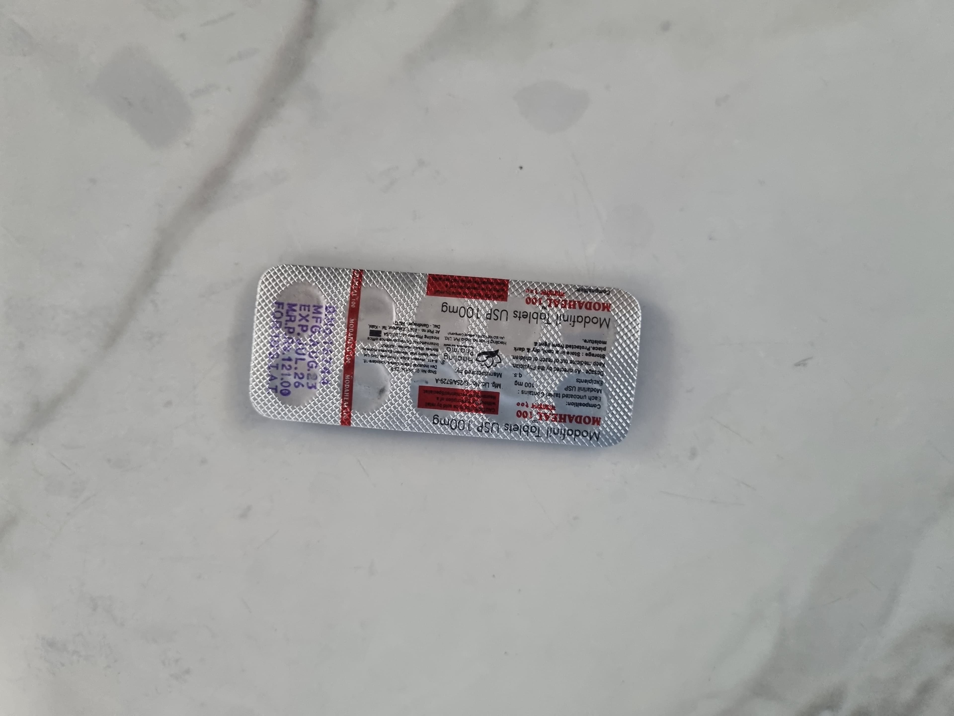 모다힐 100mg (모다피닐  Modafinil 100mg) 직구 후기