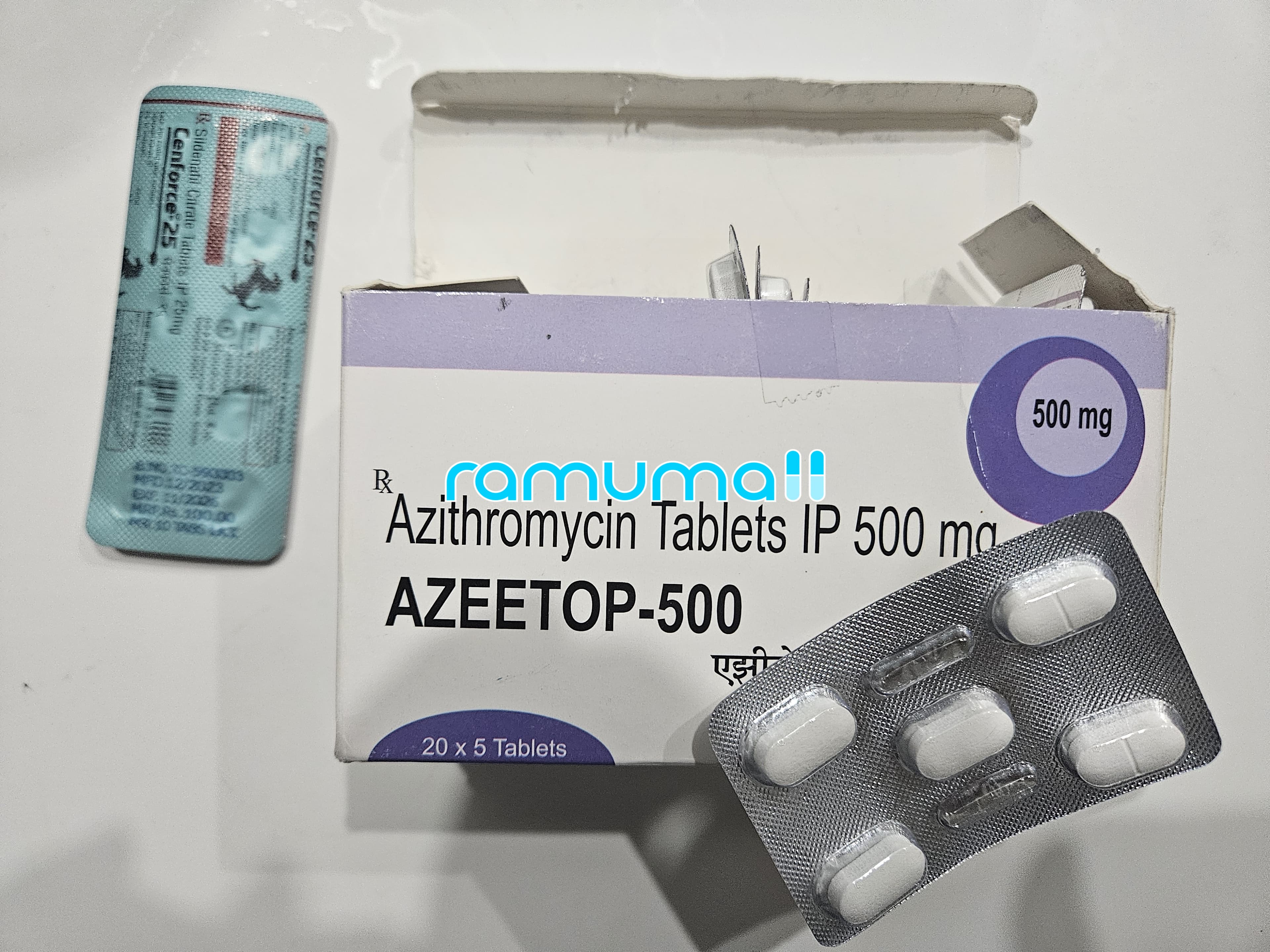 아지탑 (아지트로마이신 Azithromycin 500mg) 직구 후기