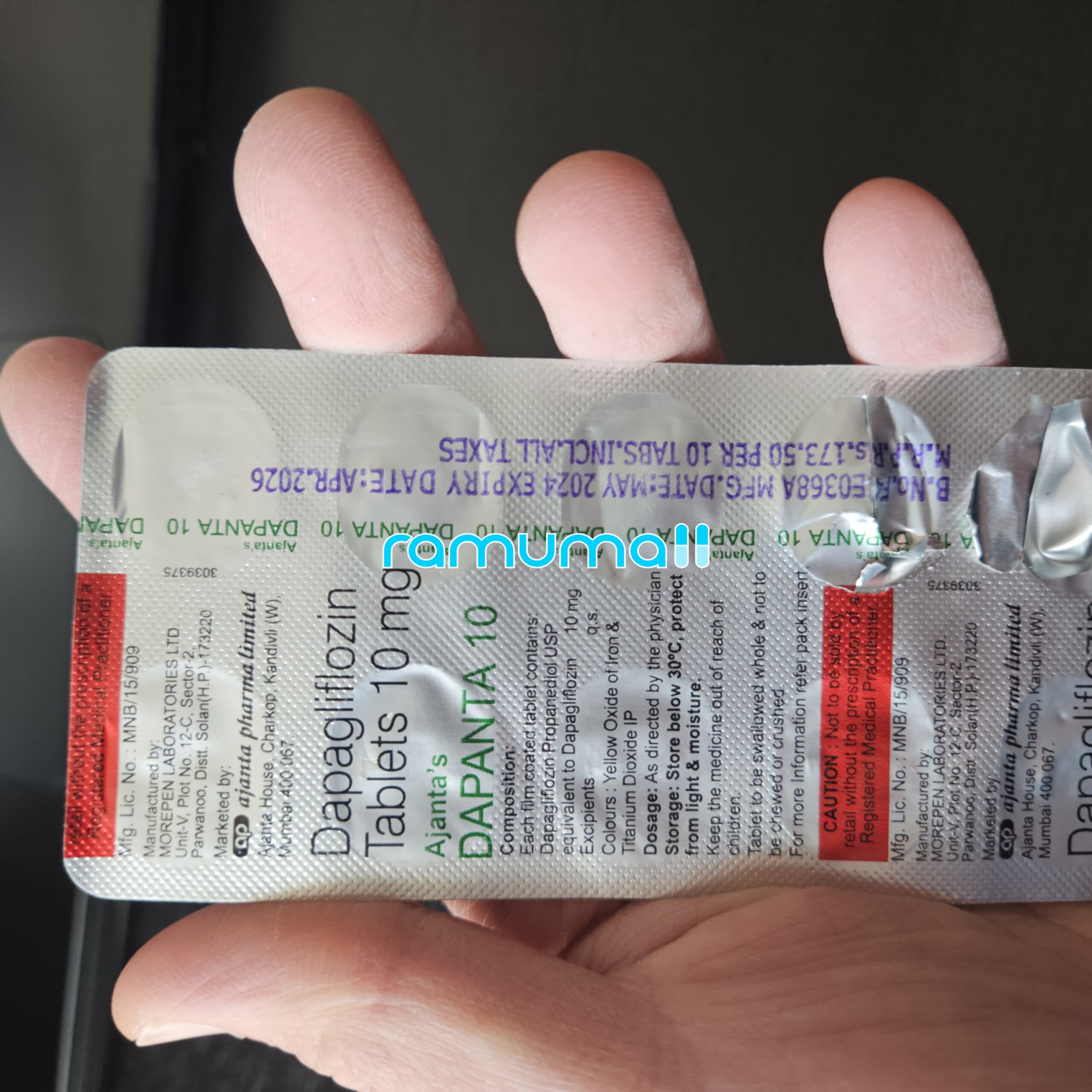 다판타 5mg (다파글리플로진 Dapagliflozin) 직구 후기