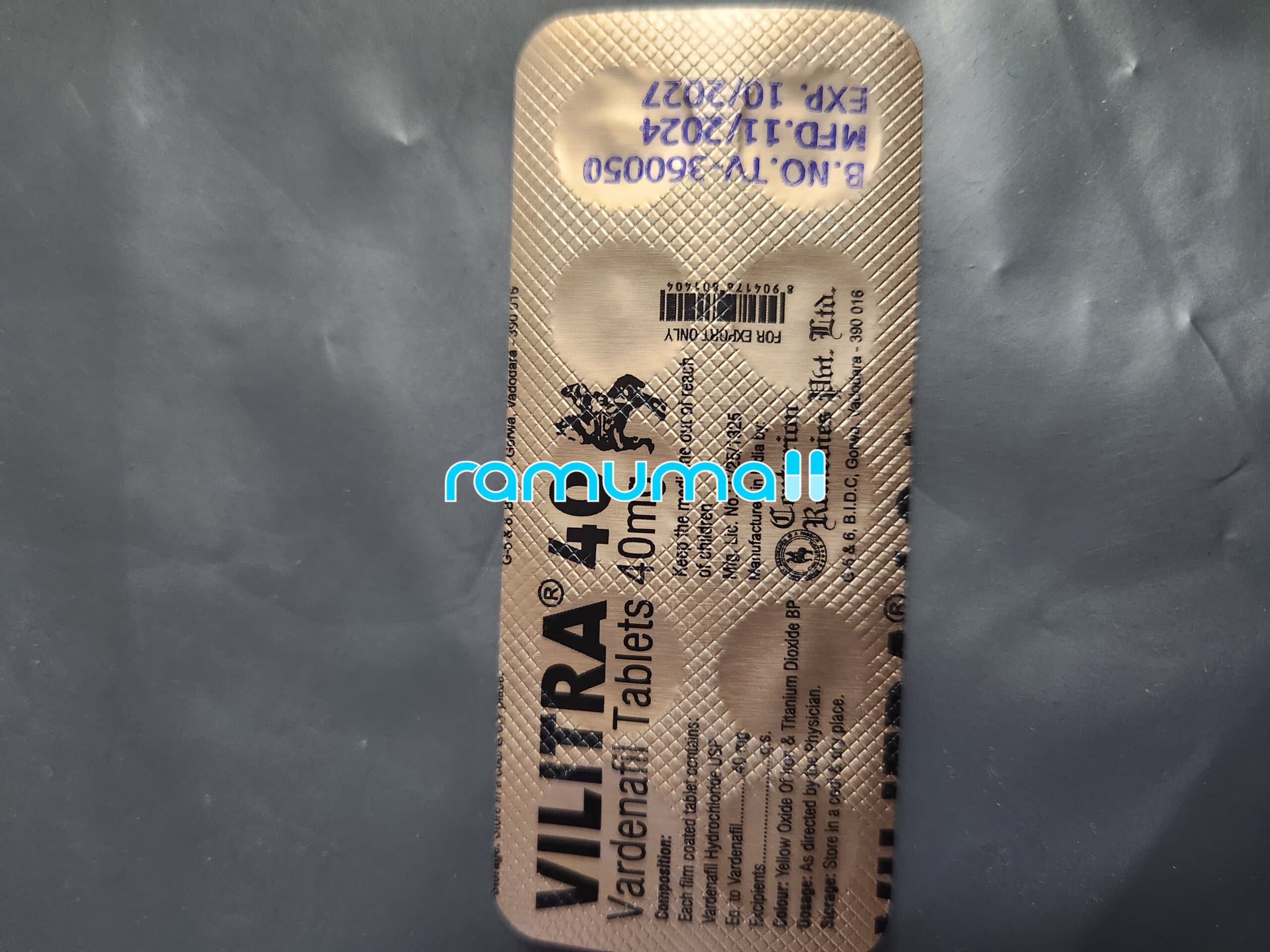 빌리트라 40mg (레비트라) 직구 후기